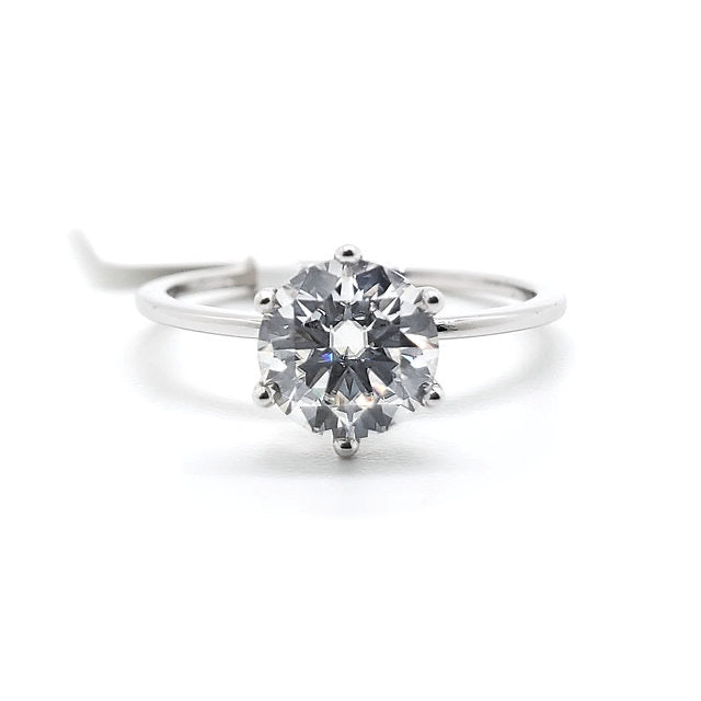 18K 6-Prongs setting Lotus Diamond