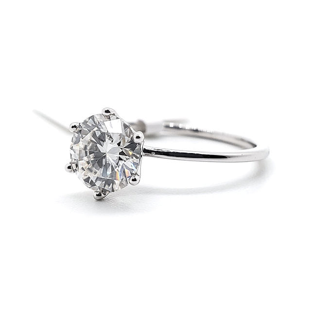 18K 6-Prongs setting Lotus Diamond