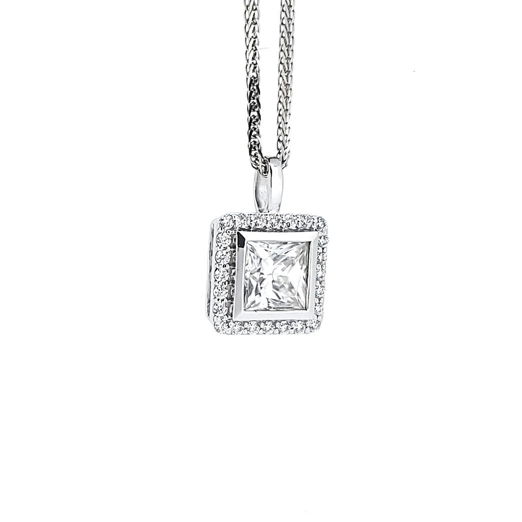 18K diamond pendants - Lotus Diamond