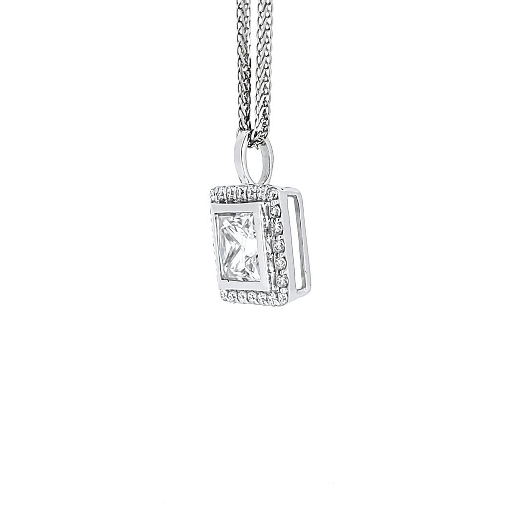18K diamond pendants - Lotus Diamond