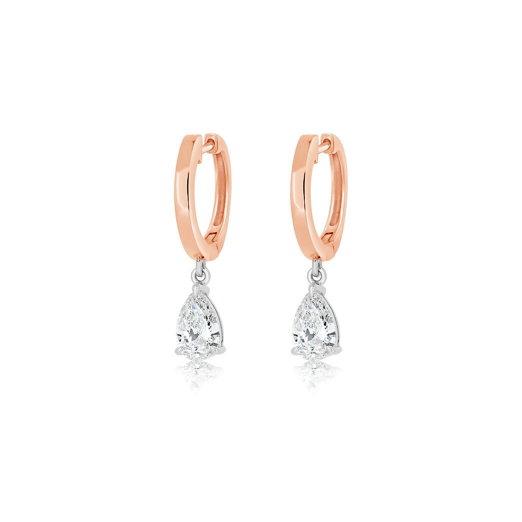 18K earrings setting - Lotus Diamond