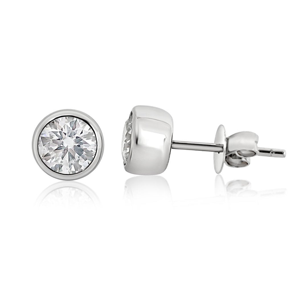 18K earrings setting - Lotus Diamond