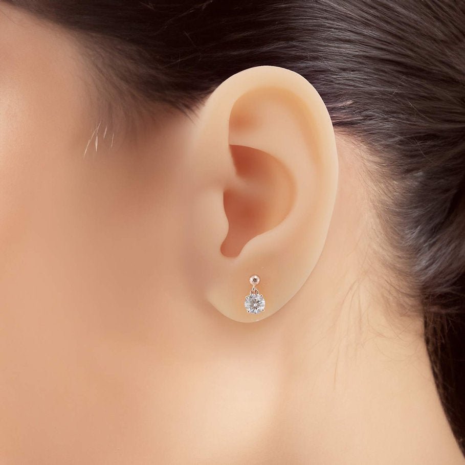 18K earrings setting - Lotus Diamond