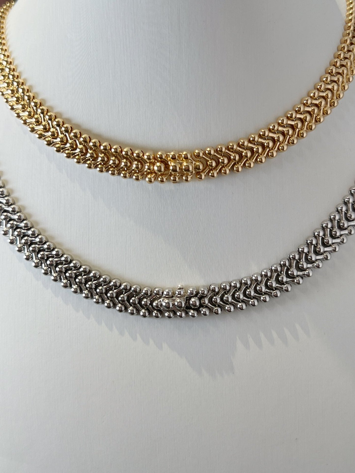 18k gold choker chain - Lotus Diamond