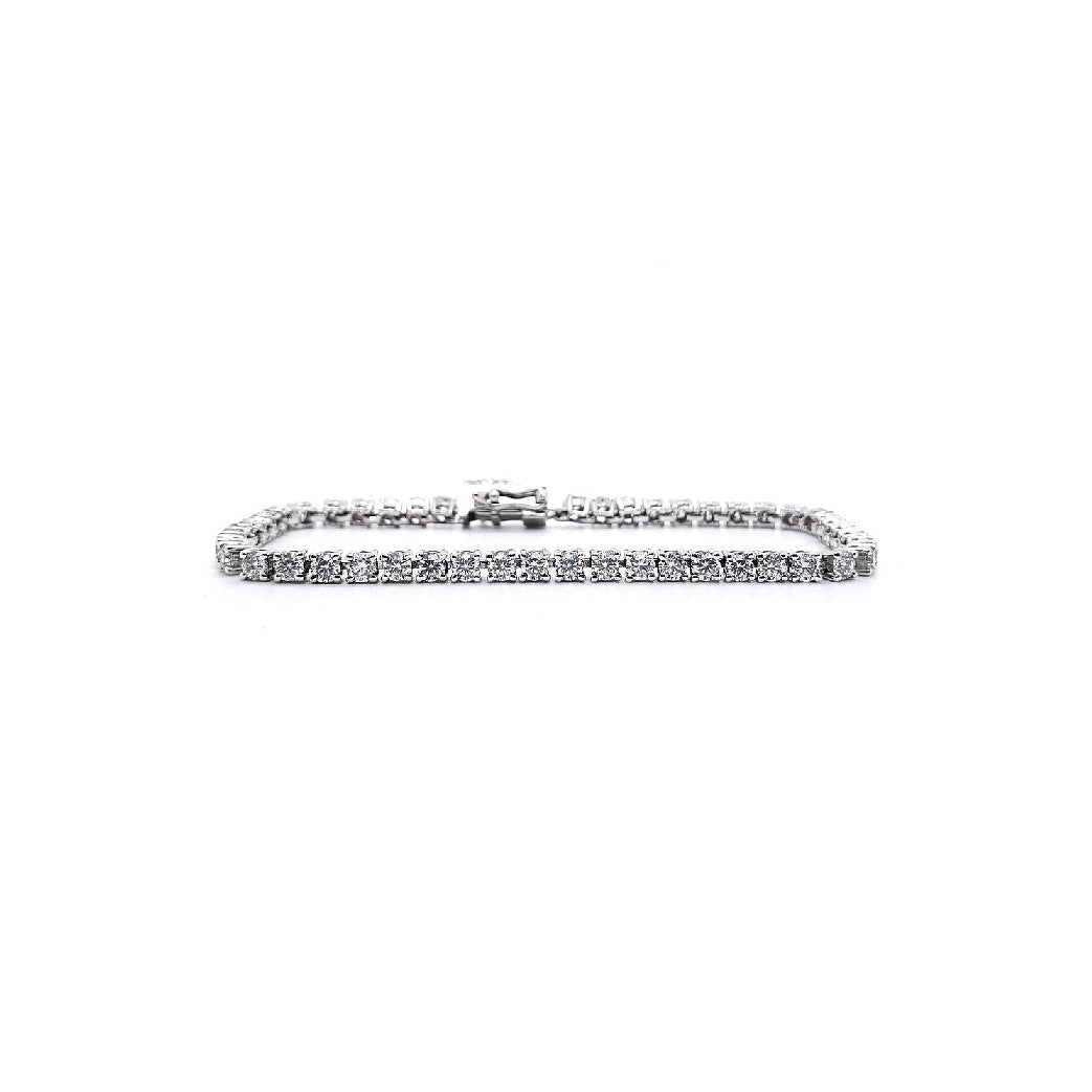 18K Gold Tennis Bracelet with Lab Grown Diamonds 2.94–3.48ctw - Lotus Diamond