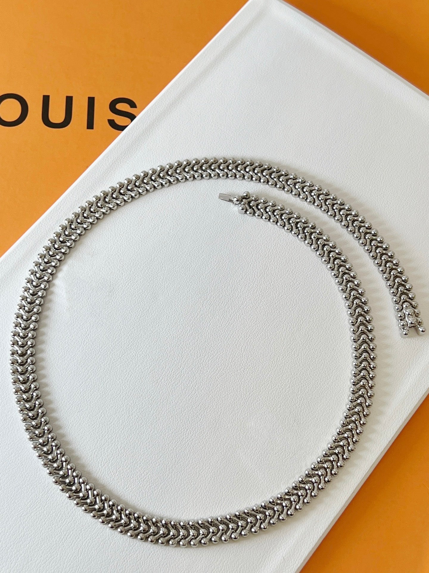18k gold vintage choker chain - Lotus Diamond