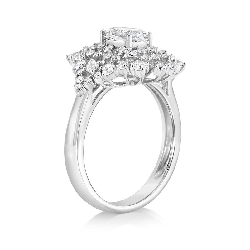 18K ring setting - Lotus Diamond