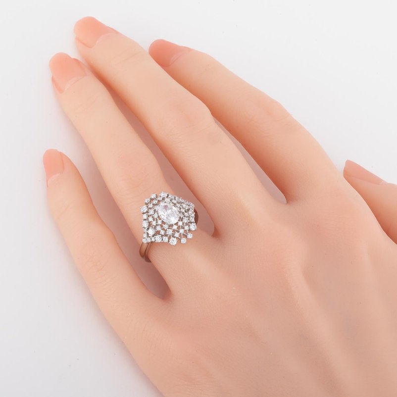 18K ring setting - Lotus Diamond