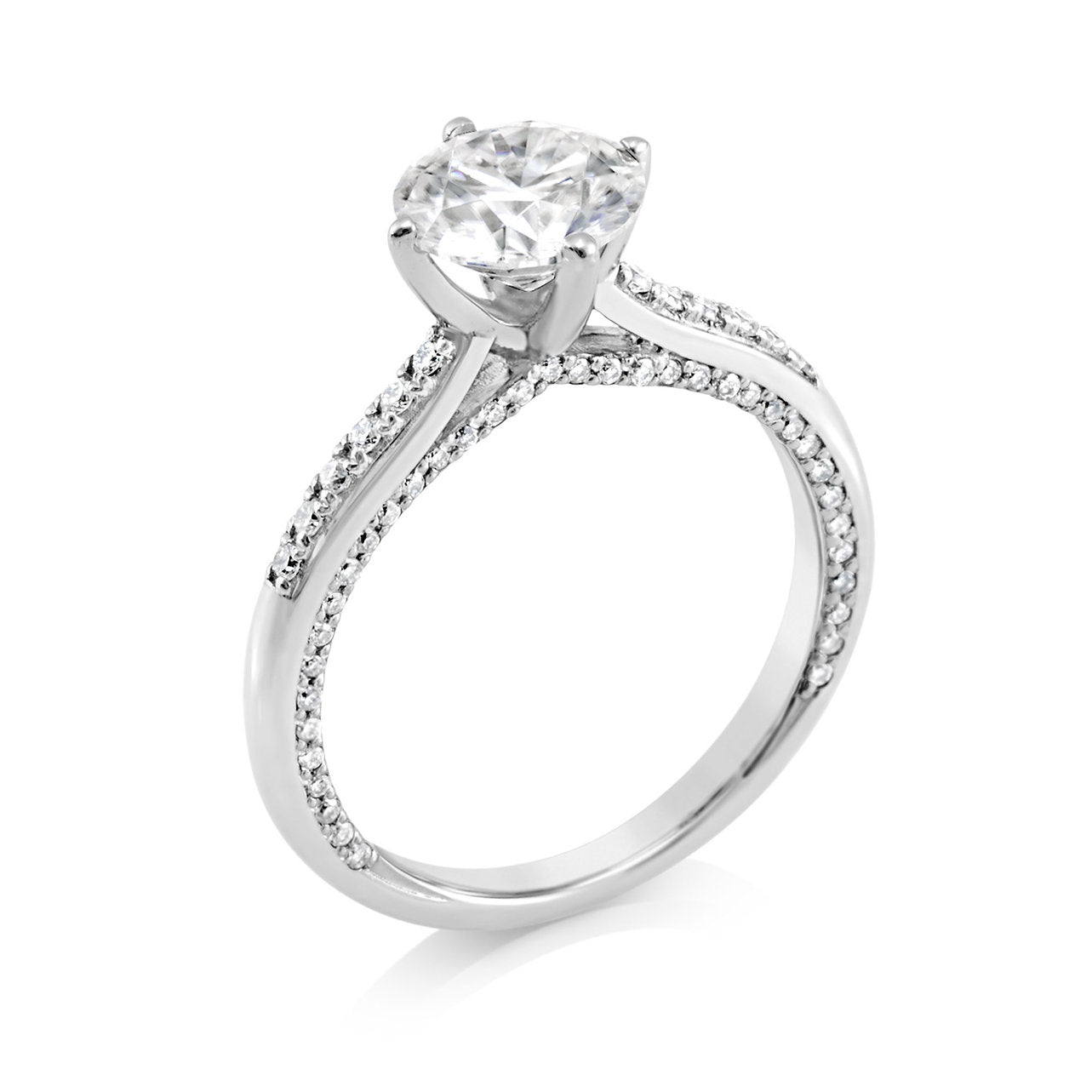 18K ring setting - Lotus Diamond