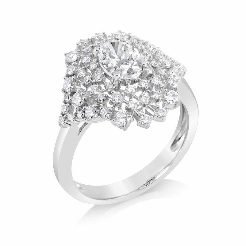 18K ring setting - Lotus Diamond