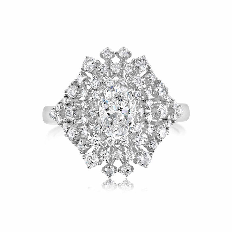 18K ring setting - Lotus Diamond