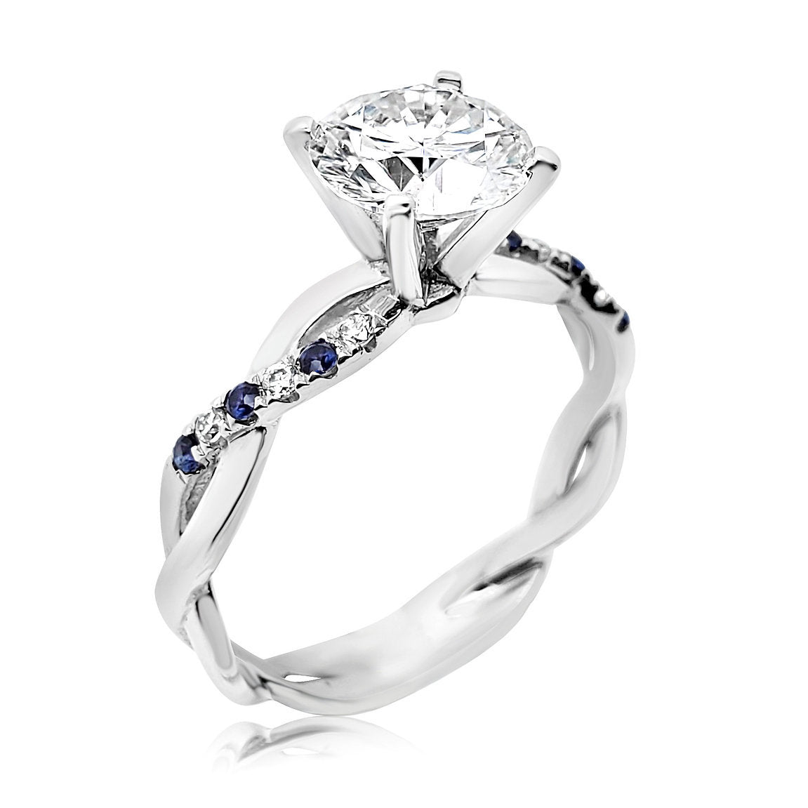 18K ring setting - Lotus Diamond