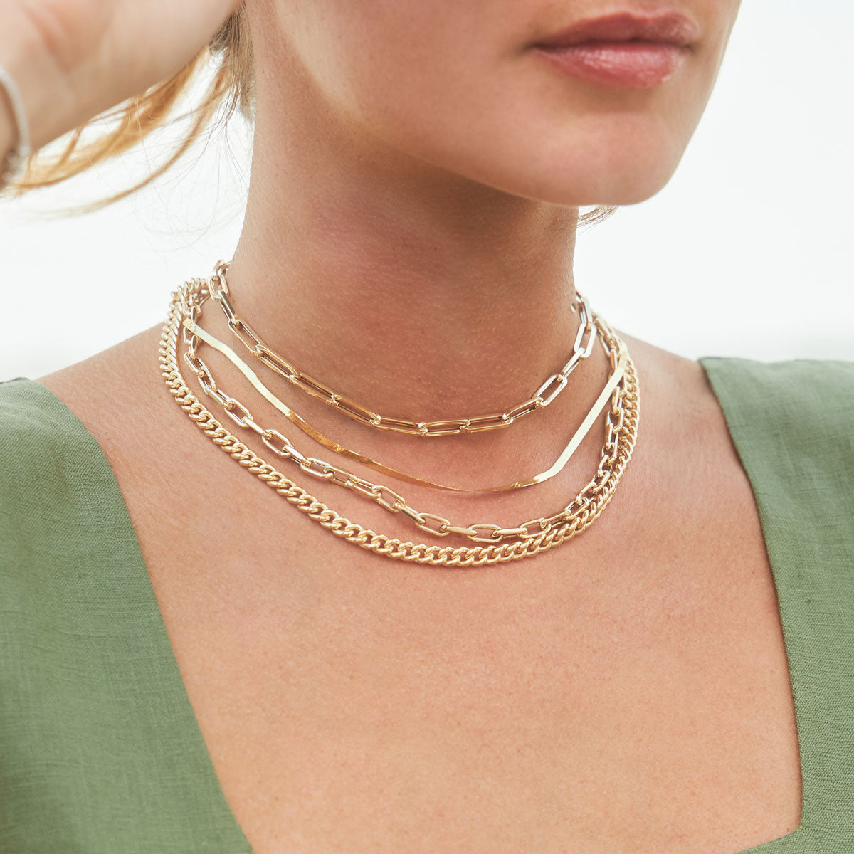 14K Grand Cuban Curb Link Necklace