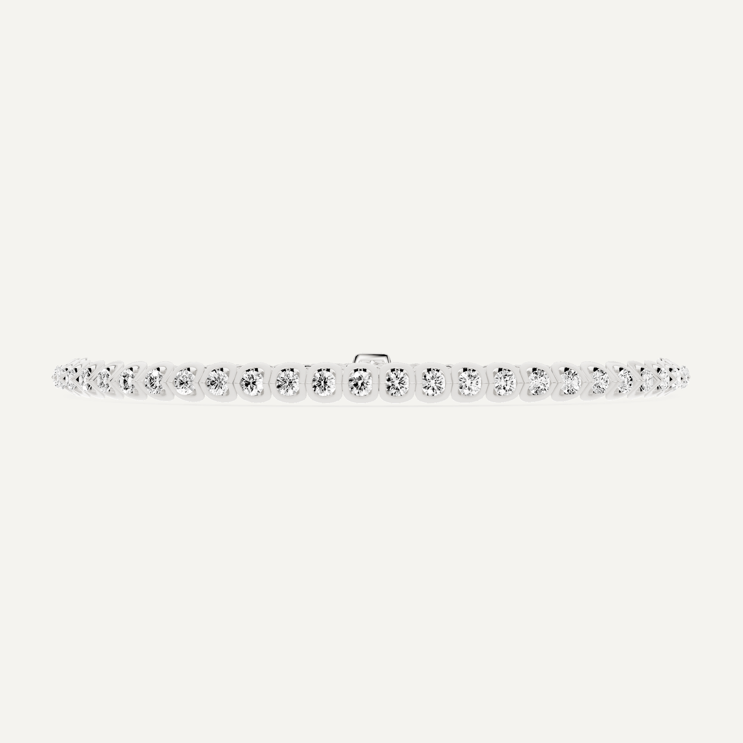 2 1/2 ctw Round Diamond Channel set Bolo Fashion Bracelet - Lotus Diamond