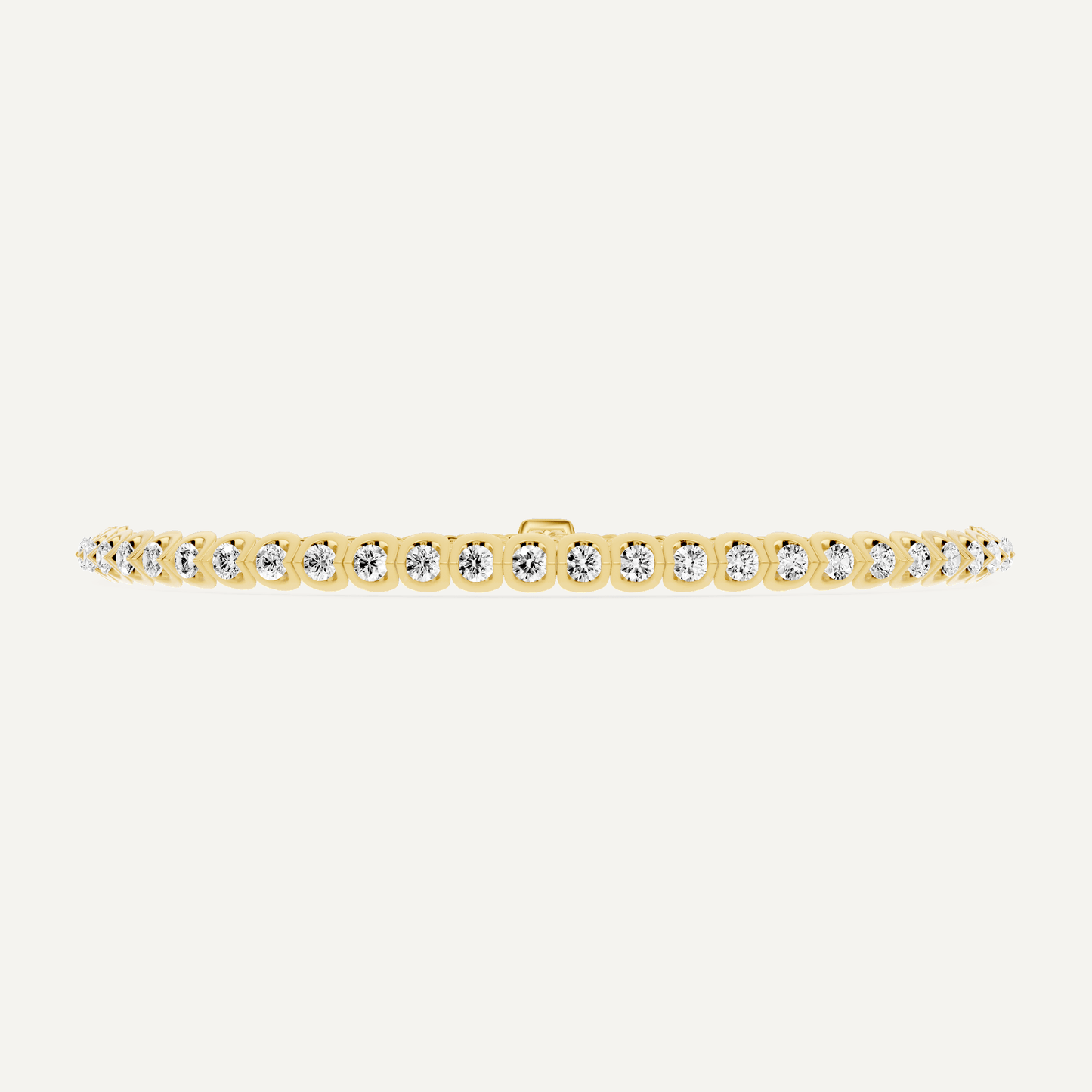 2 1/2 ctw Round Diamond Channel set Bolo Fashion Bracelet - Lotus Diamond