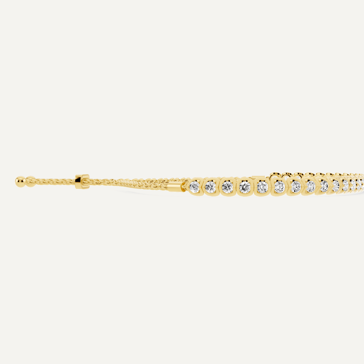 2 1/2 ctw Round Diamond Channel set Bolo Fashion Bracelet - Lotus Diamond
