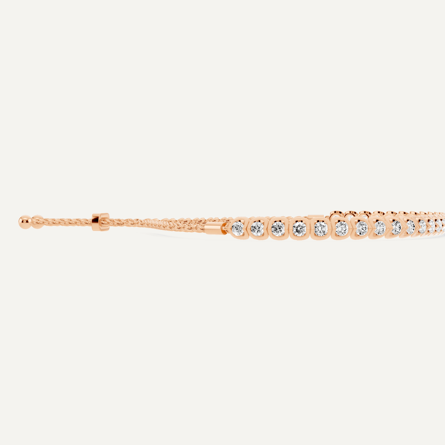 2 1/2 ctw Round Diamond Channel set Bolo Fashion Bracelet - Lotus Diamond