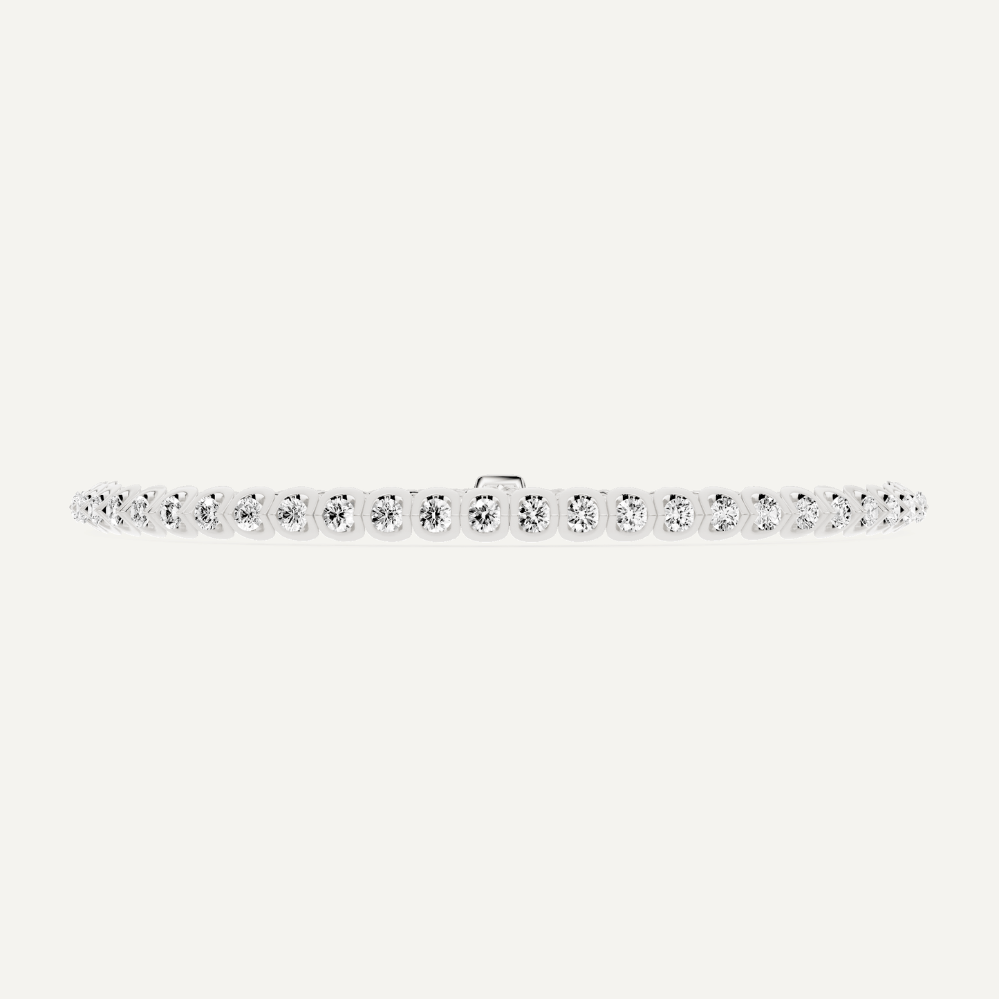 2 1/2 ctw Round Diamond Channel set Bolo Fashion Bracelet - Lotus Diamond