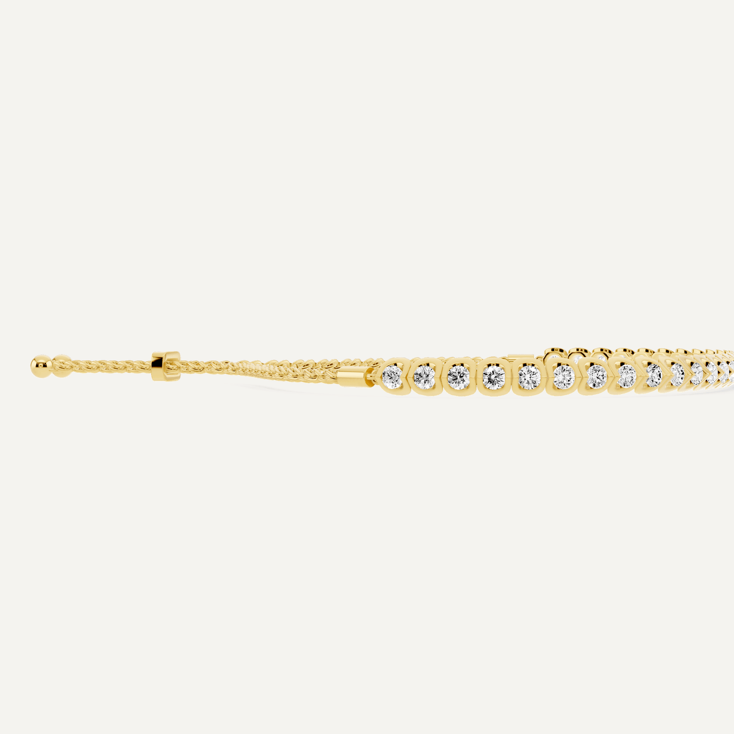 2 1/2 ctw Round Diamond Channel set Bolo Fashion Bracelet - Lotus Diamond