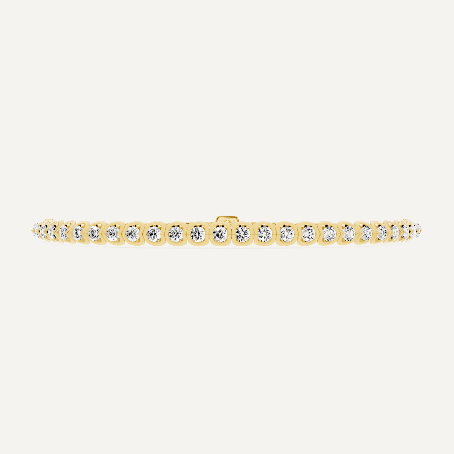 2 1/2 ctw Round Diamond Channel set Bolo Fashion Bracelet - Lotus Diamond