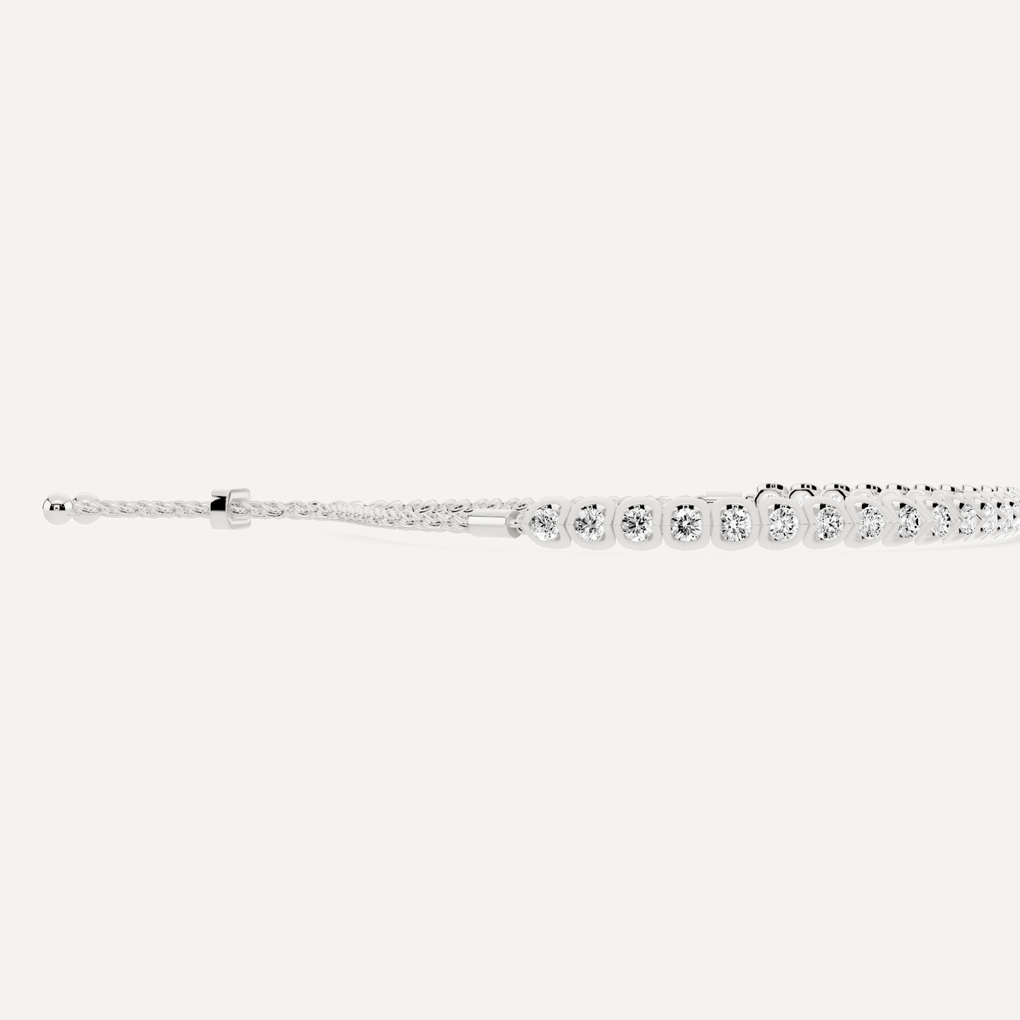 2 1/2 ctw Round Diamond Channel set Bolo Fashion Bracelet - Lotus Diamond