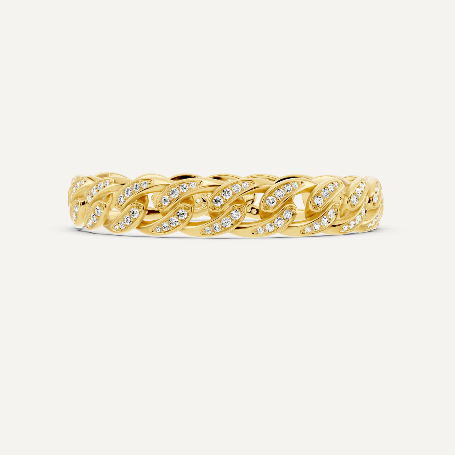 2 1/4 ctw Round Diamond Cuban Link Fashion Bracelet - Lotus Diamond