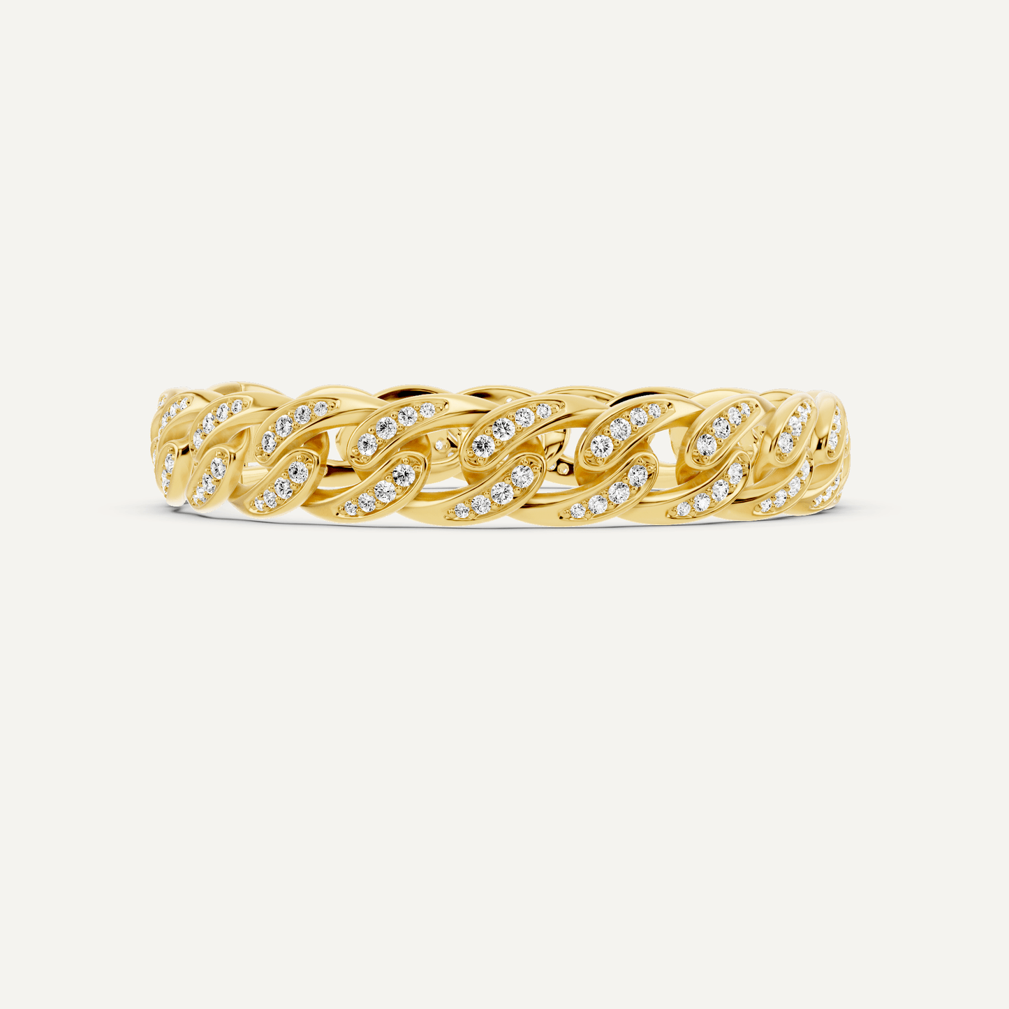 2 1/4 ctw Round Diamond Cuban Link Fashion Bracelet - Lotus Diamond