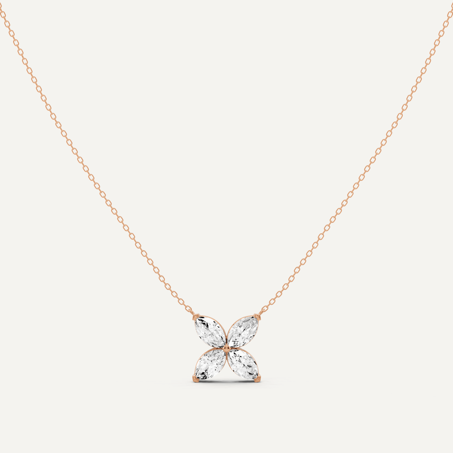 2 ctw Marquise Diamond Fashion Necklace - Lotus Diamond