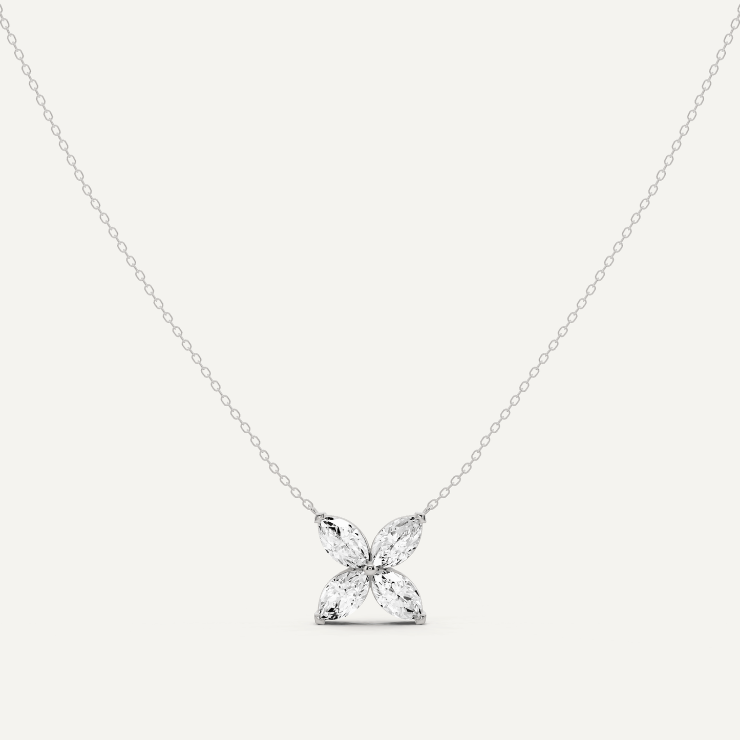 2 ctw Marquise Diamond Fashion Necklace - Lotus Diamond