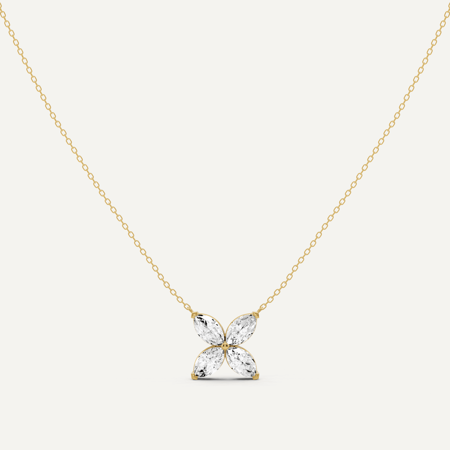 2 ctw Marquise Diamond Fashion Necklace - Lotus Diamond