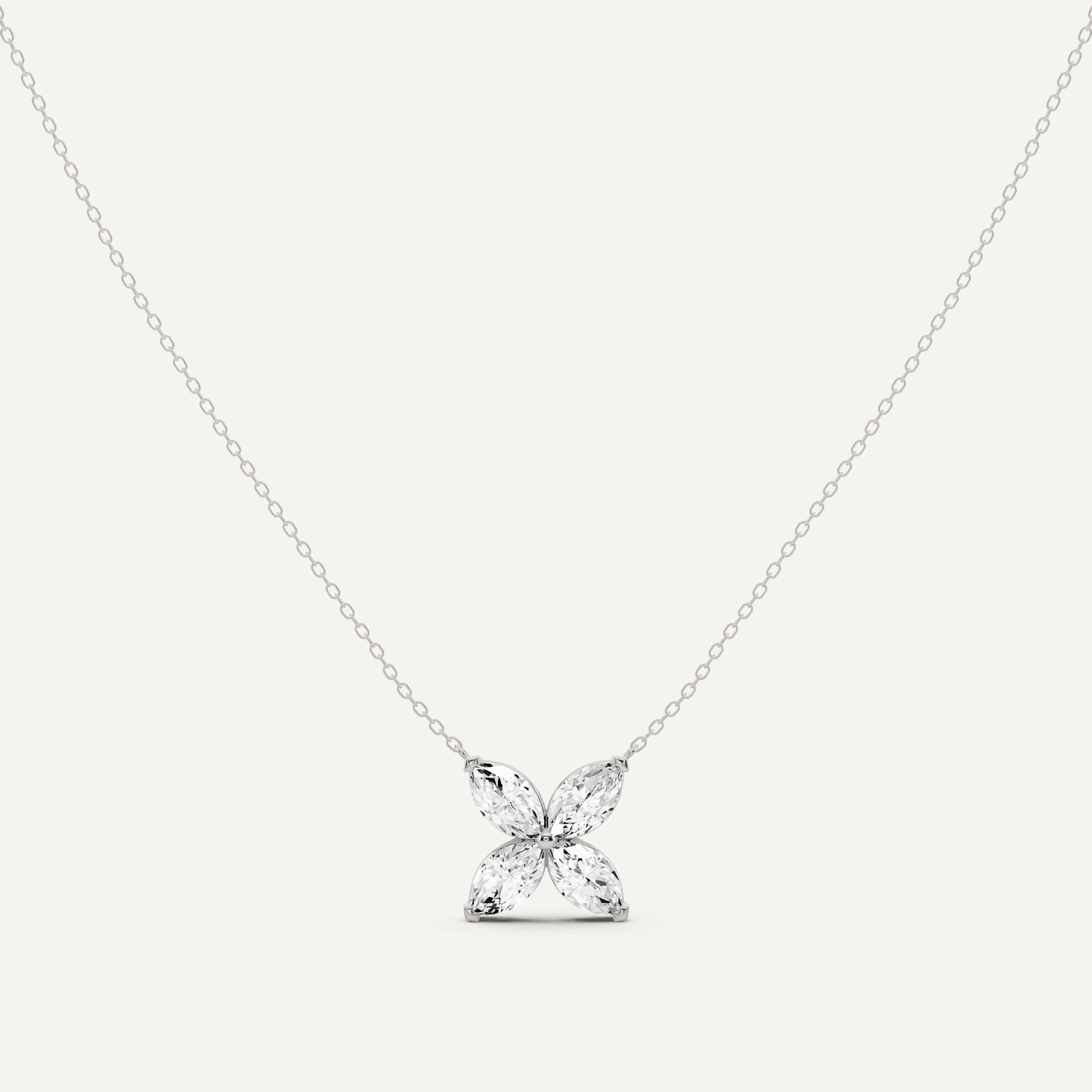 2 ctw Marquise Diamond Fashion Necklace - Lotus Diamond