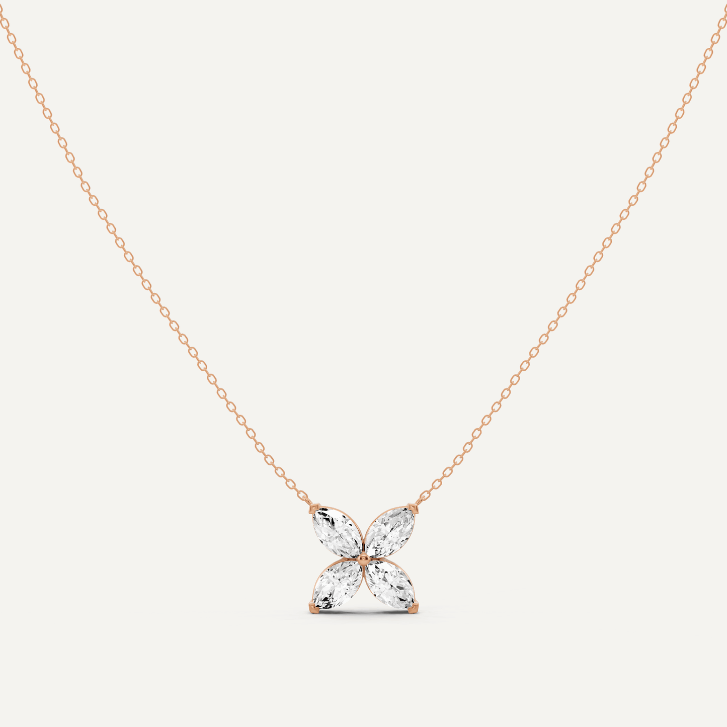 2 ctw Marquise Diamond Fashion Necklace - Lotus Diamond
