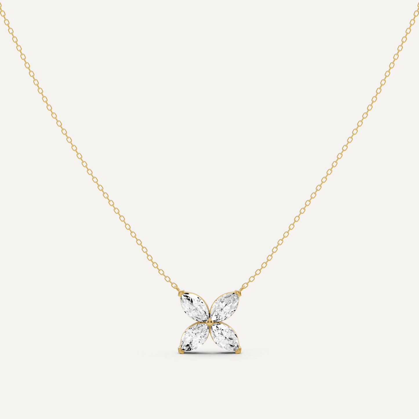 2 ctw Marquise Diamond Fashion Necklace - Lotus Diamond