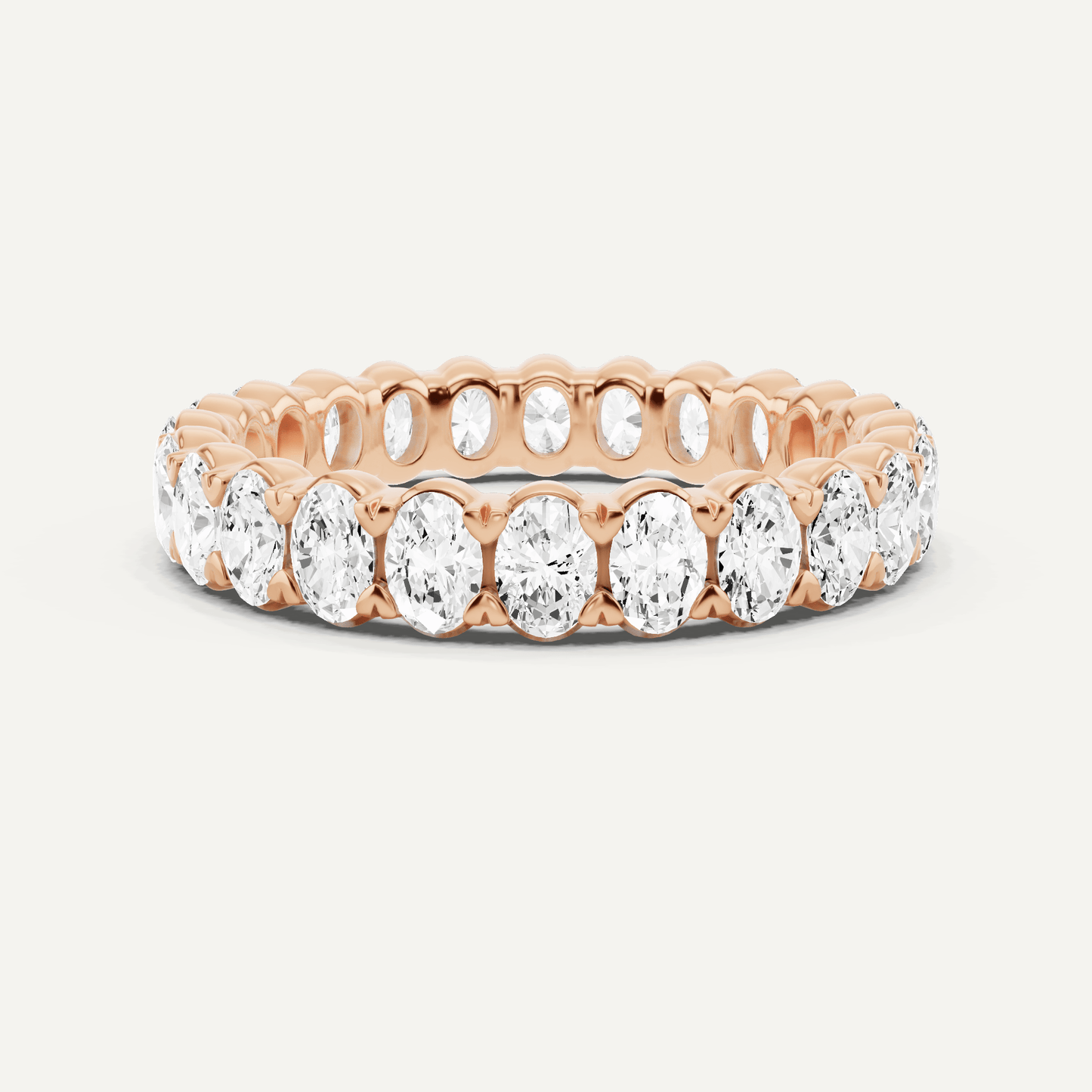 2 ctw Oval Diamond Eternity Band - Lotus Diamond