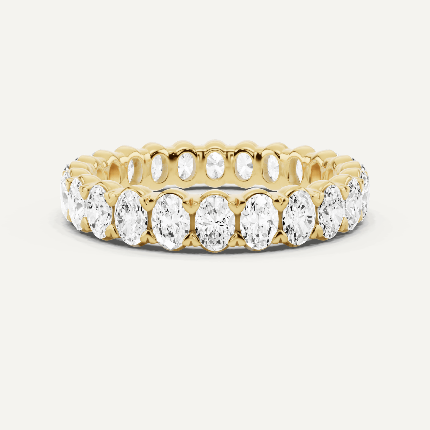 2 ctw Oval Diamond Eternity Band - Lotus Diamond