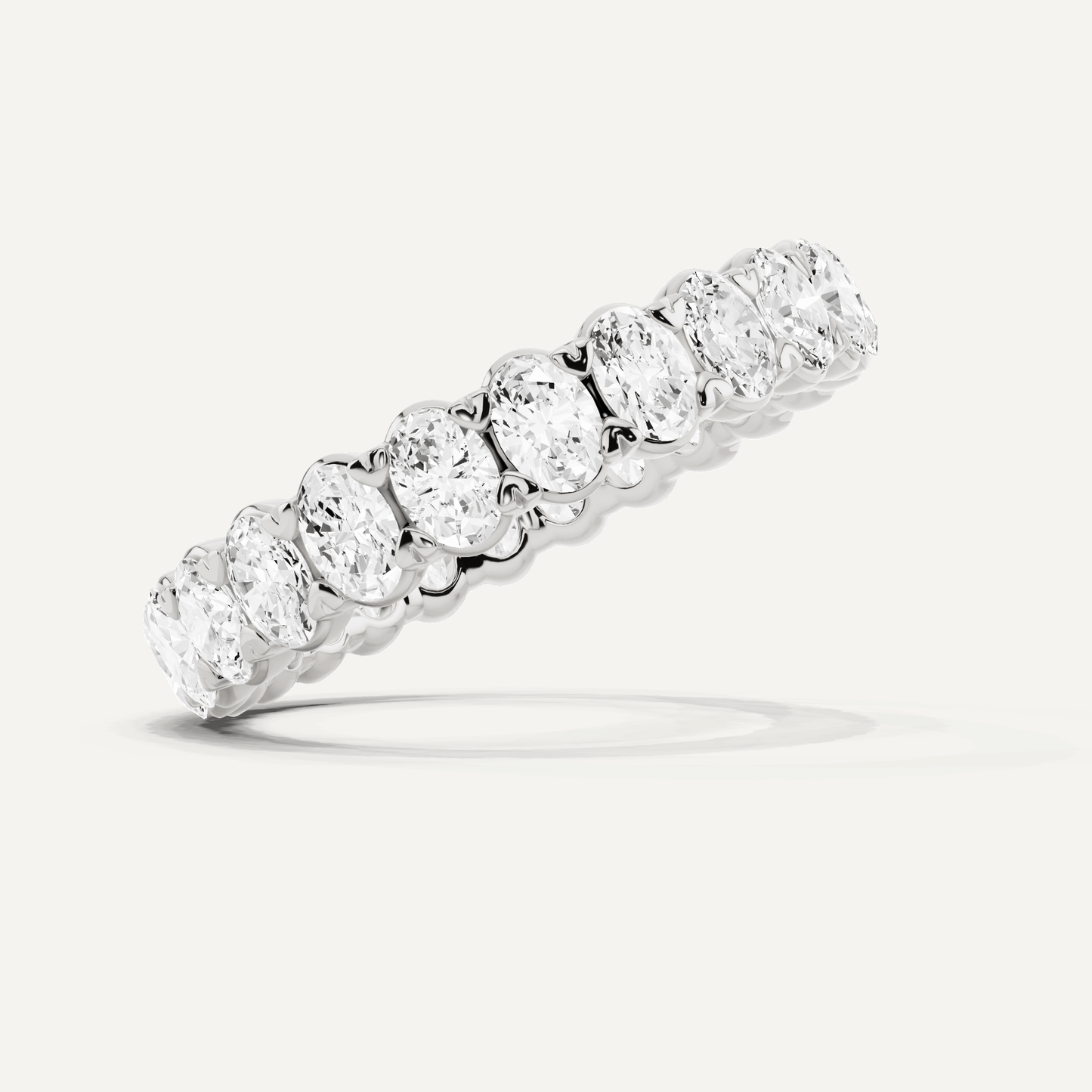 2 ctw Oval Diamond Eternity Band - Lotus Diamond