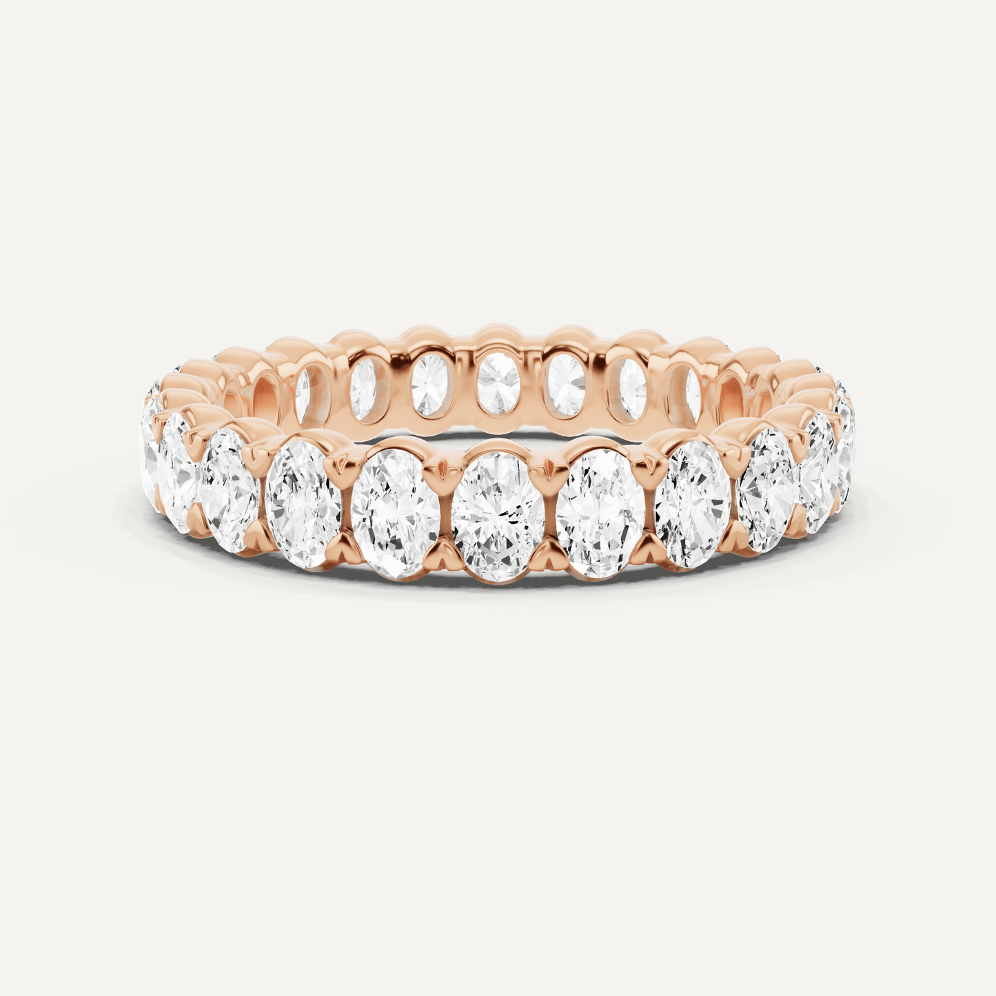 2 ctw Oval Diamond Eternity Band - Lotus Diamond
