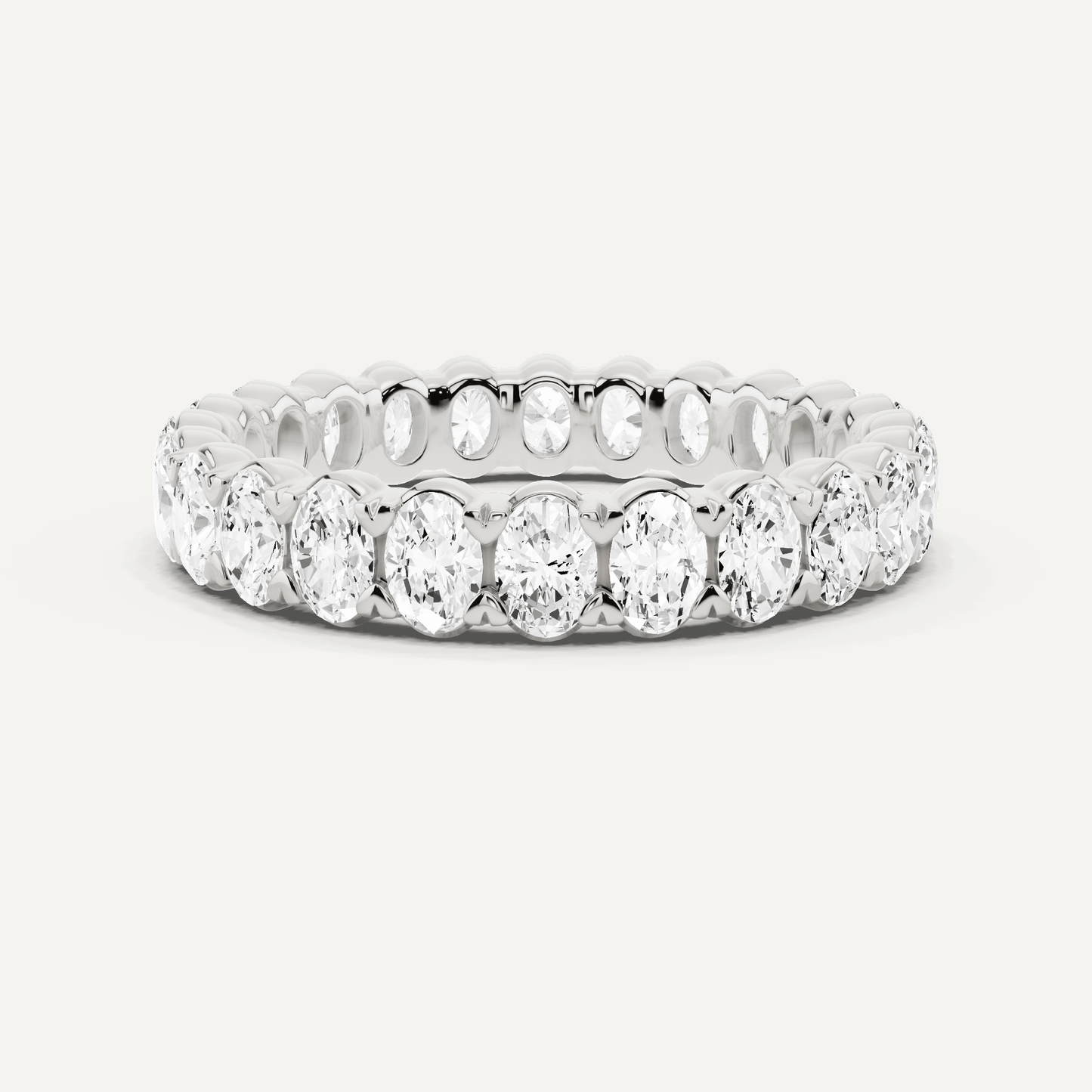 2 ctw Oval Diamond Eternity Band - Lotus Diamond