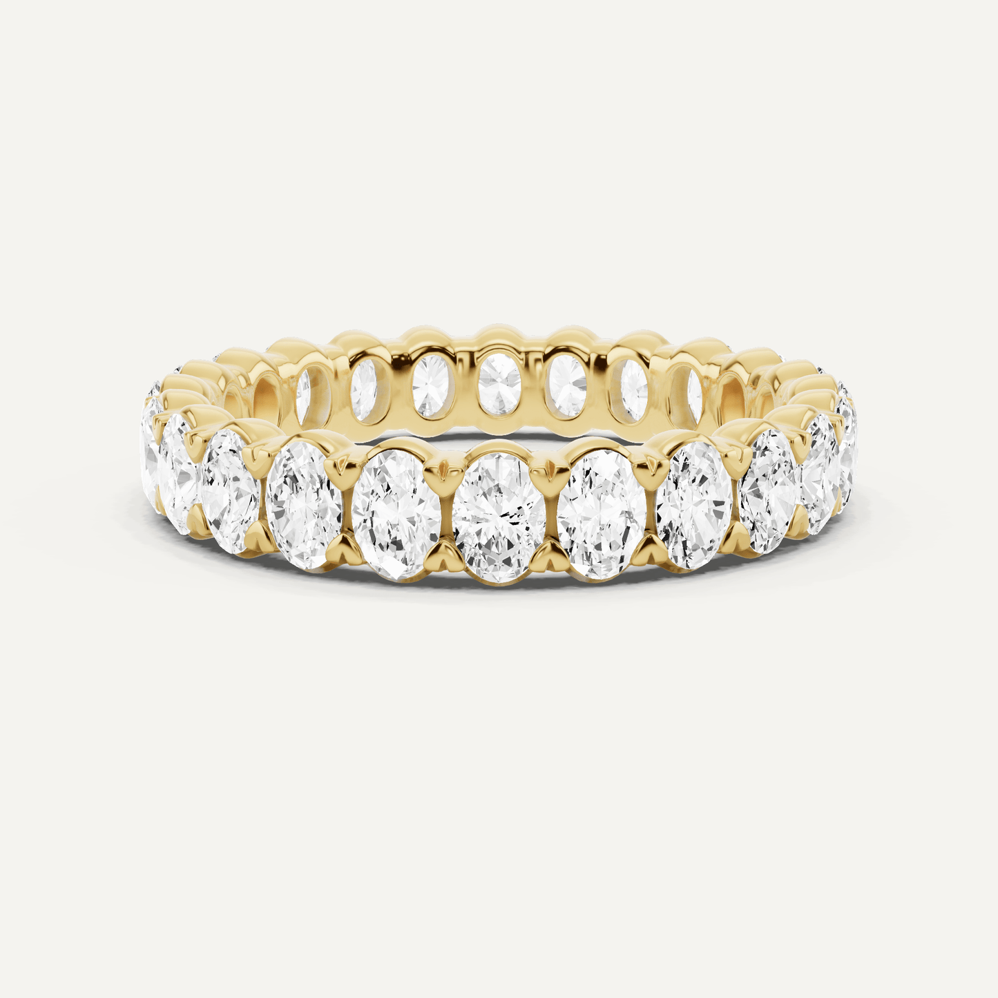 2 ctw Oval Diamond Eternity Band - Lotus Diamond