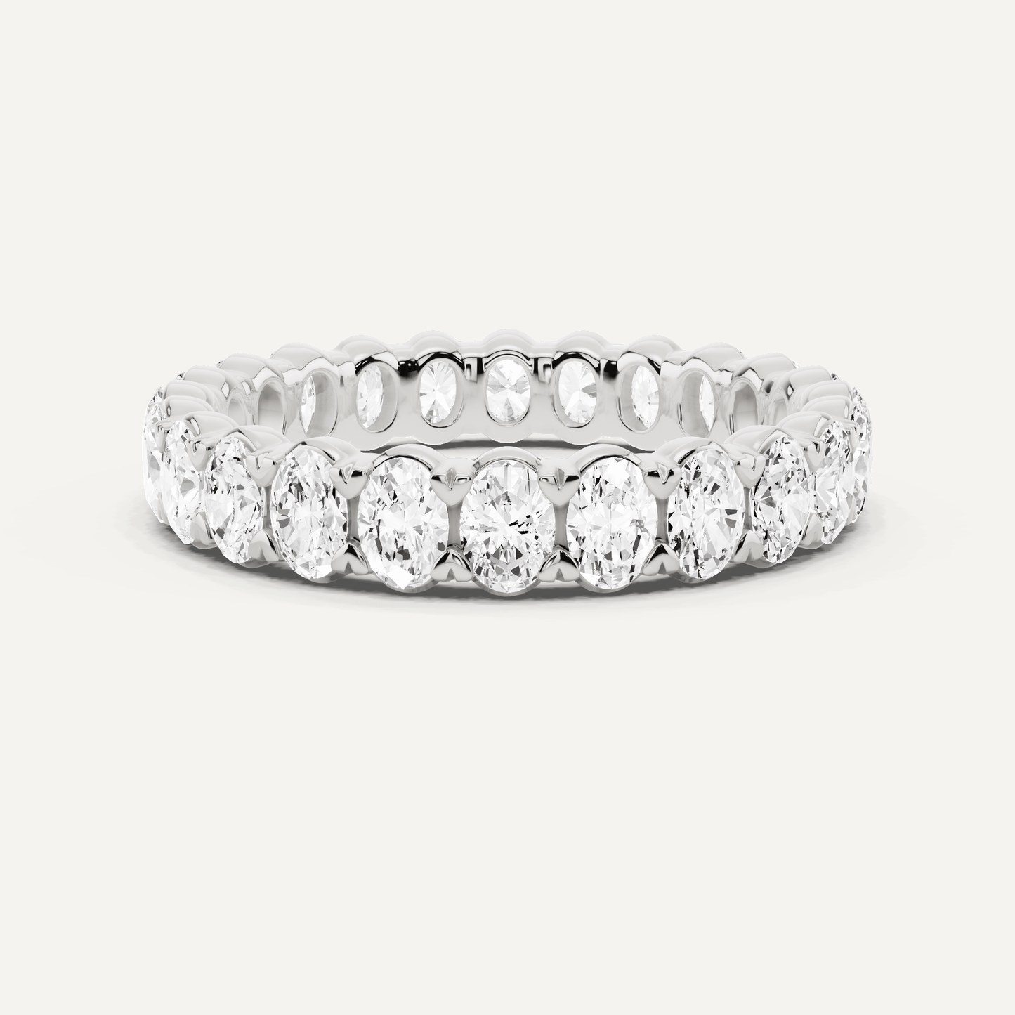 2 ctw Oval Diamond Eternity Band - Lotus Diamond