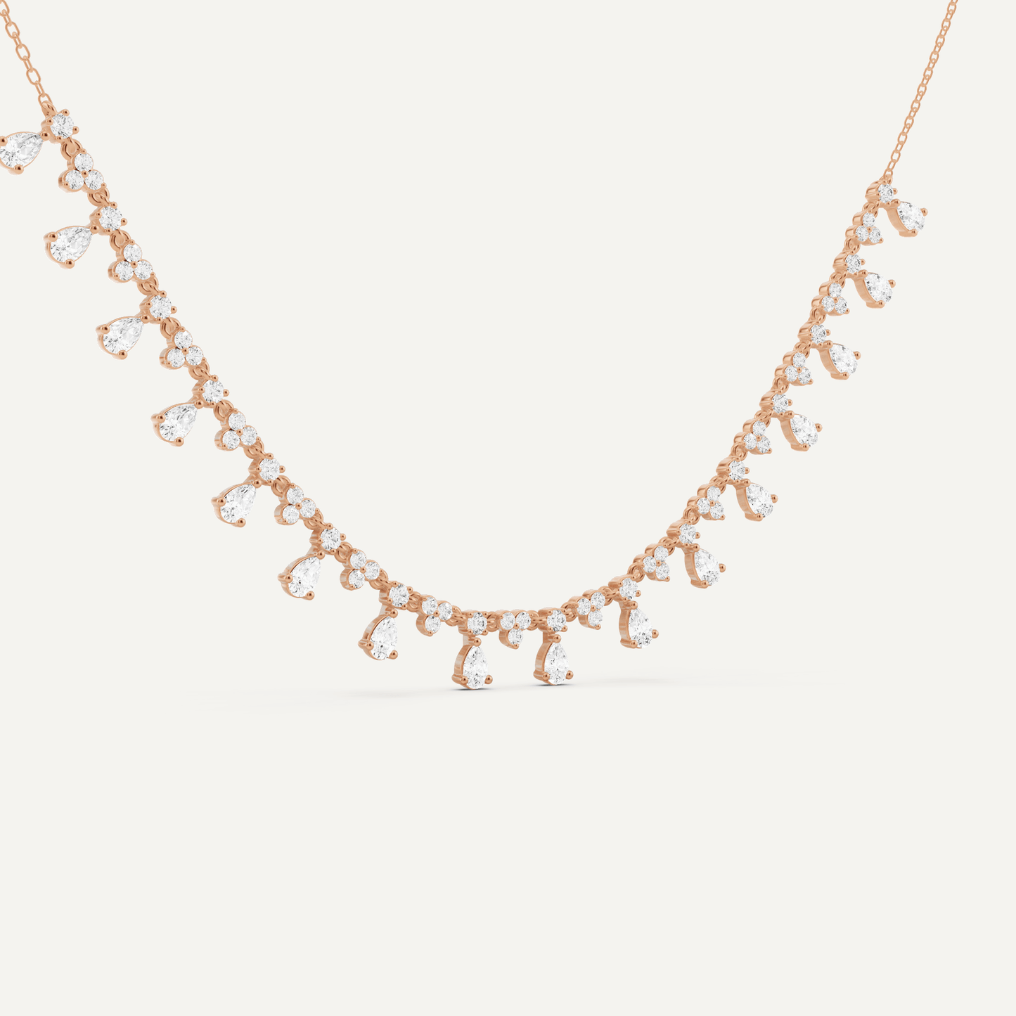 2 ctw Pear Diamond Fashion Necklace - Lotus Diamond