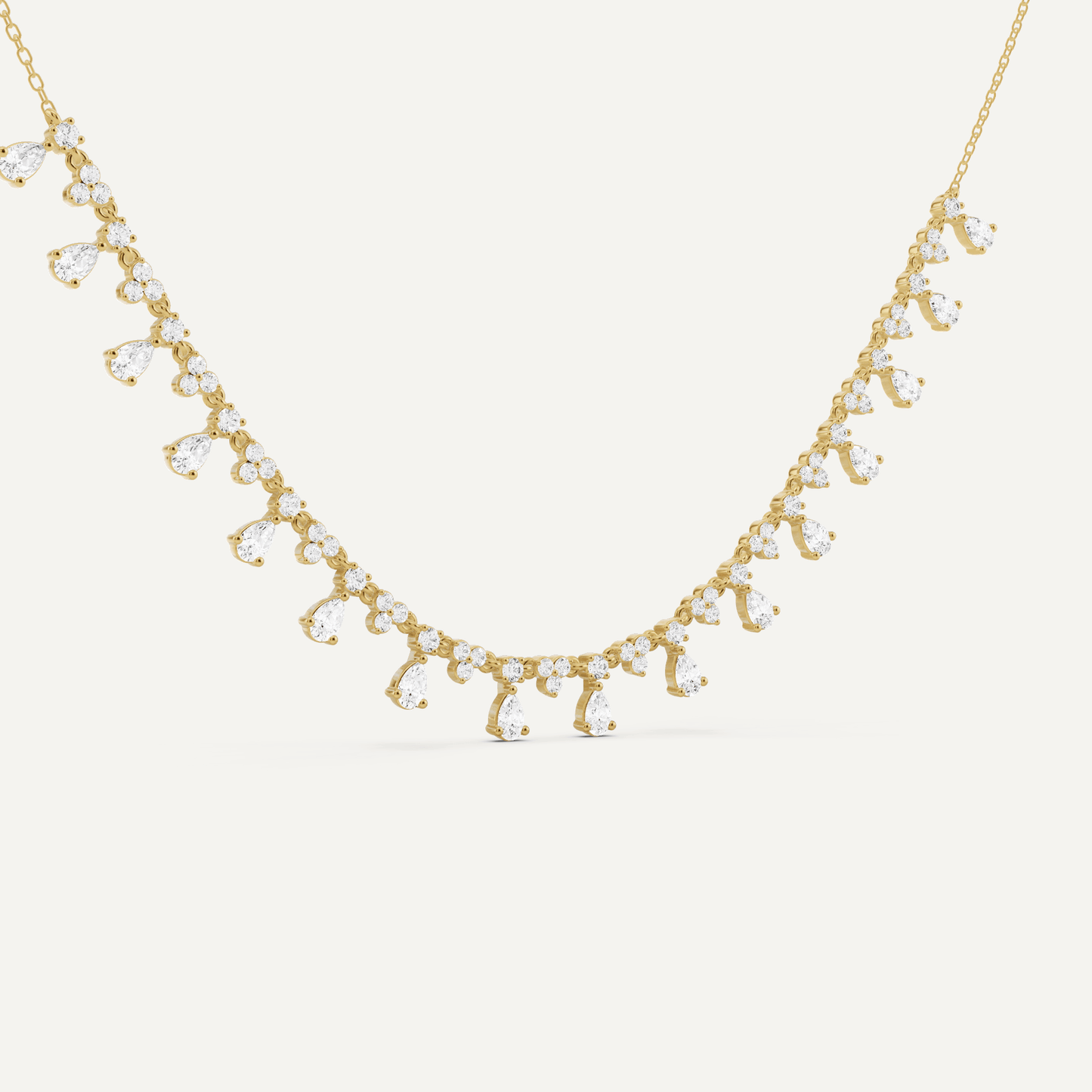2 ctw Pear Diamond Fashion Necklace - Lotus Diamond