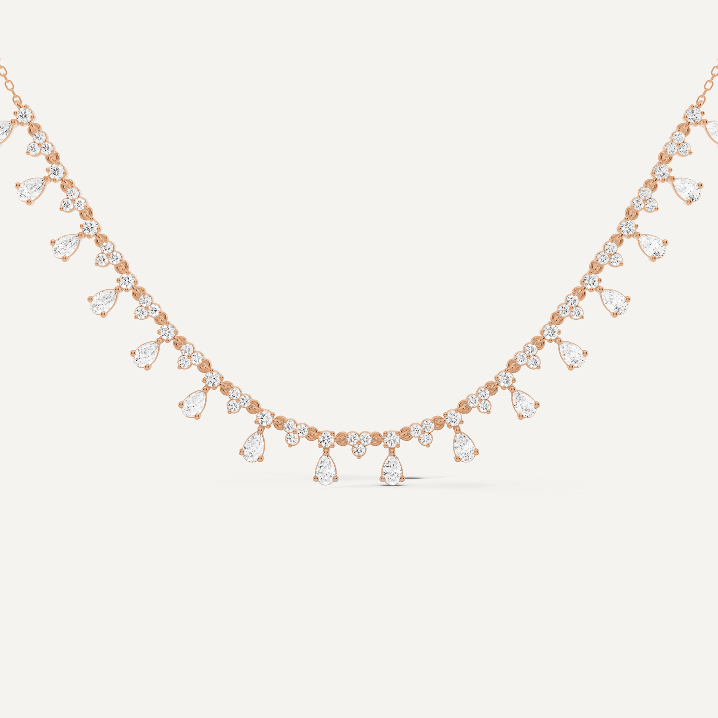 2 ctw Pear Diamond Fashion Necklace - Lotus Diamond