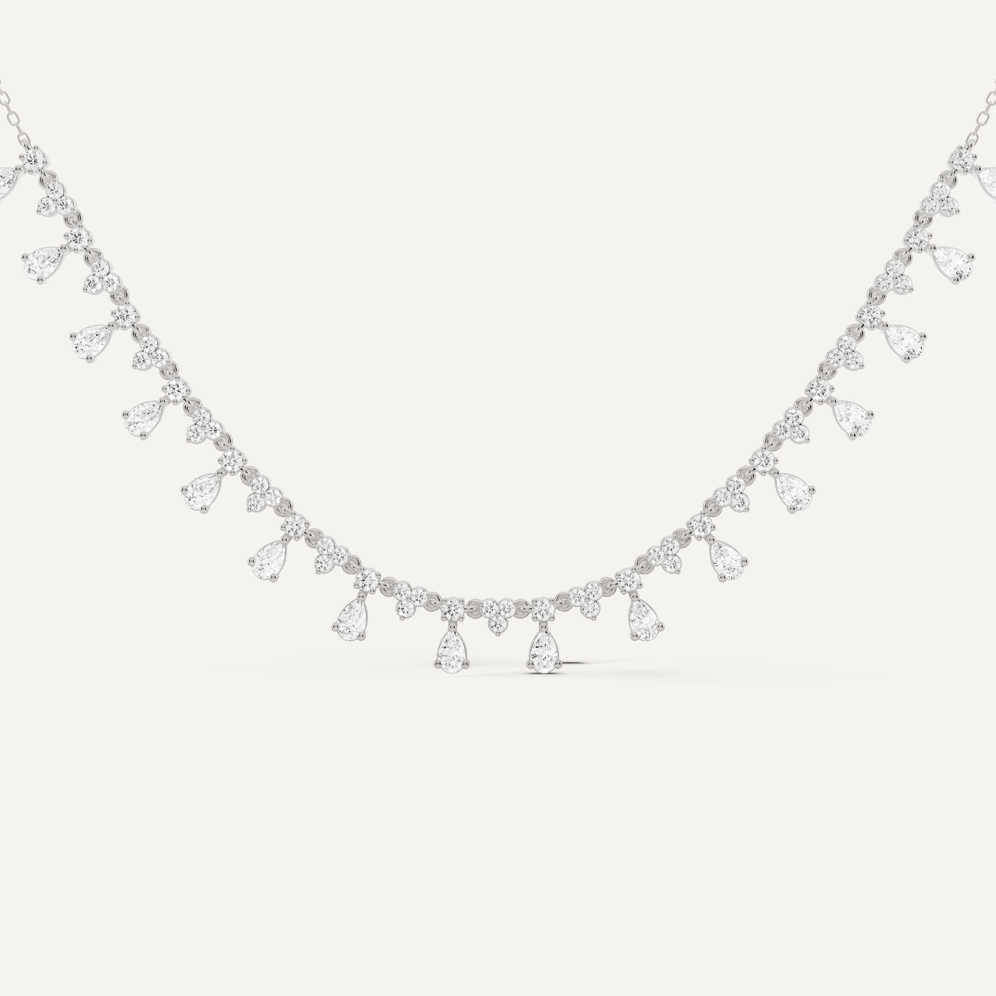 2 ctw Pear Diamond Fashion Necklace - Lotus Diamond