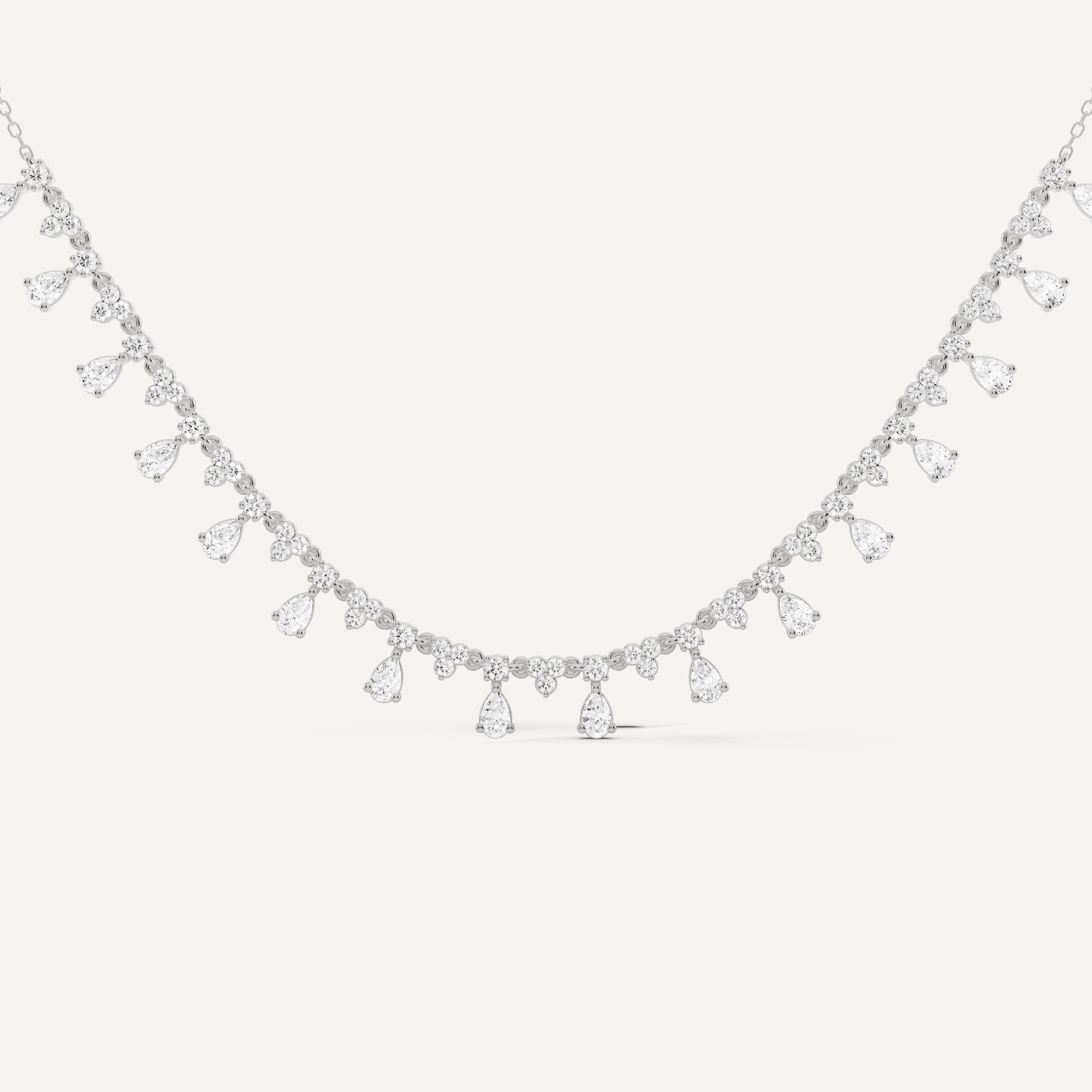 2 ctw Pear Diamond Fashion Necklace - Lotus Diamond