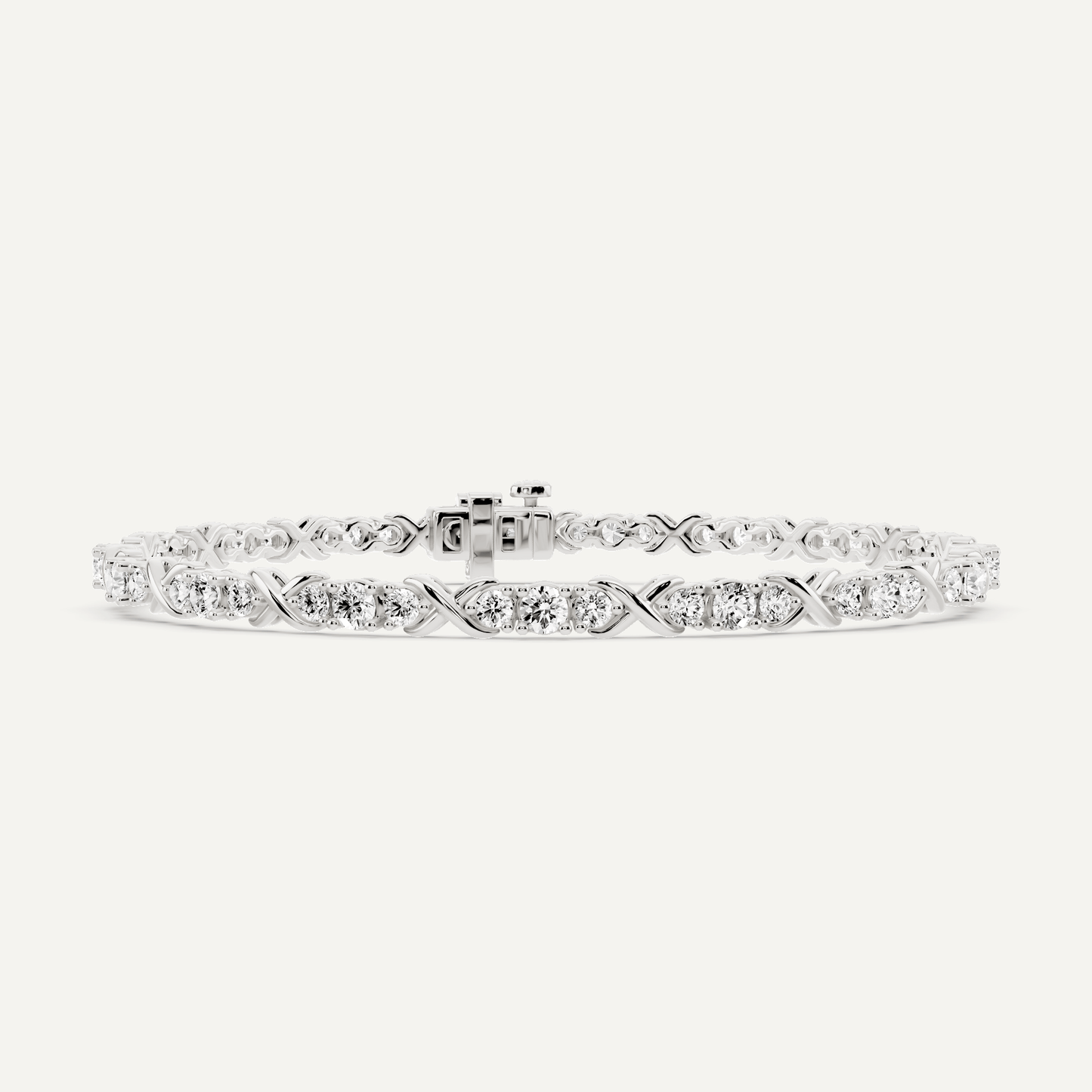 2 ctw Round Diamond Beleved X Fashion Bracelet - Lotus Diamond
