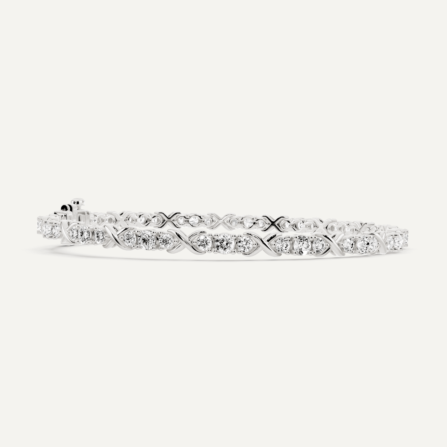 2 ctw Round Diamond Beleved X Fashion Bracelet - Lotus Diamond