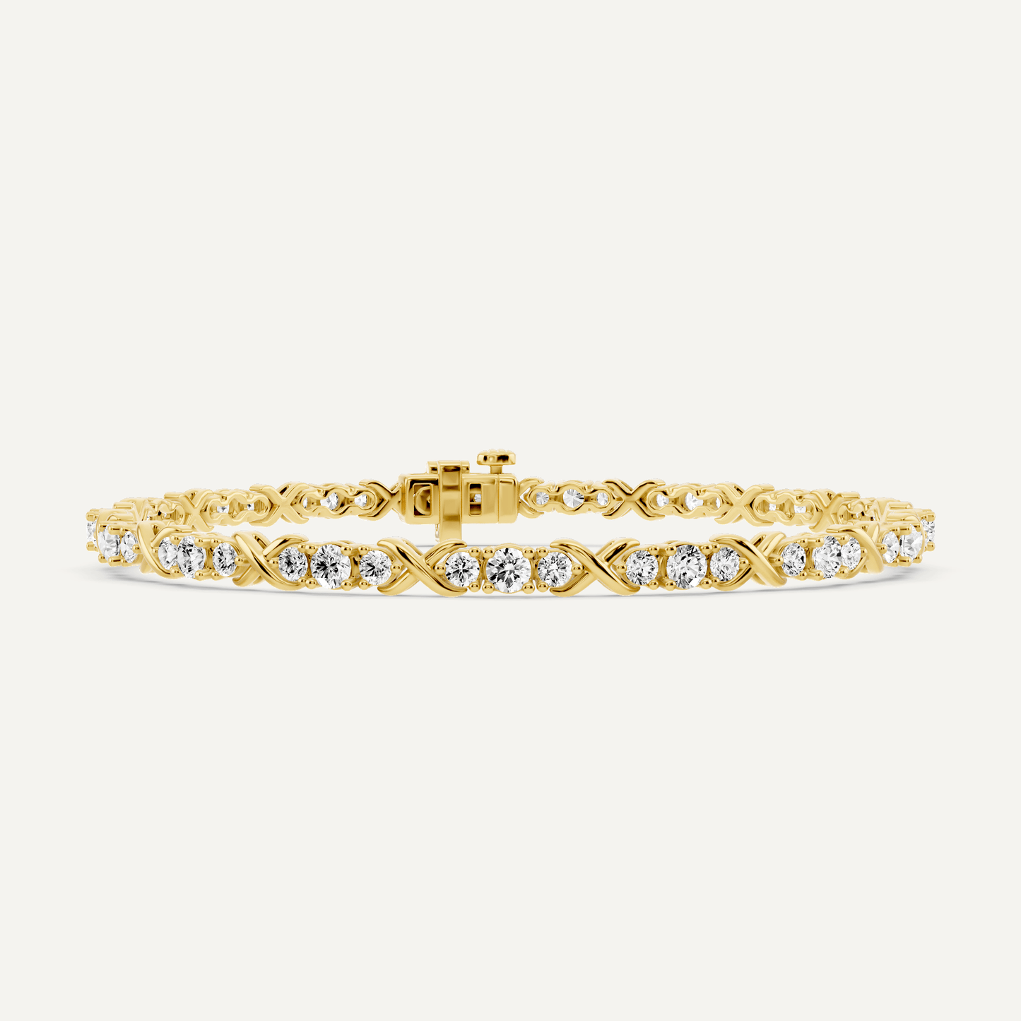 2 ctw Round Diamond Beleved X Fashion Bracelet - Lotus Diamond