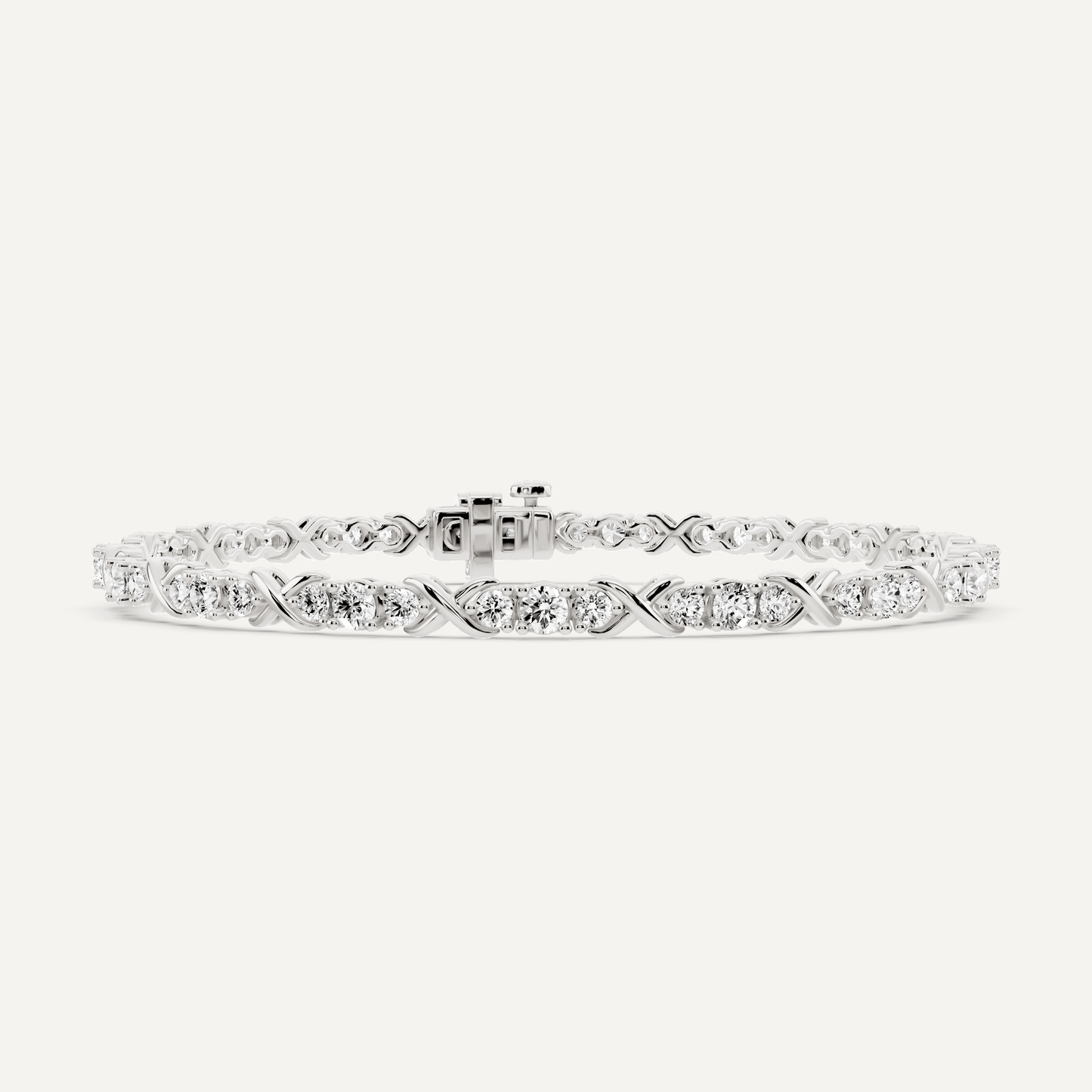 2 ctw Round Diamond Beleved X Fashion Bracelet - Lotus Diamond