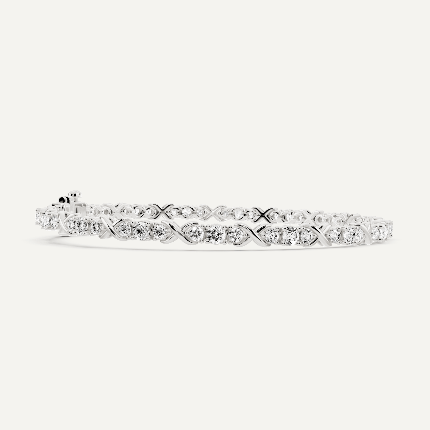 2 ctw Round Diamond Beleved X Fashion Bracelet - Lotus Diamond
